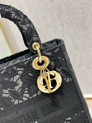 Dior Lady D-Lite Bag Black Size 24 x 20 x 11 cm - 2