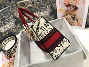 Dior Lady D-Lite Bag 06 Size 24 x 20 x 11 cm  - 4