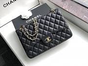 Fancybags CHANEL 1112 Black Size 30cm Lambskin Flap Bag With Gold Hardware - 1