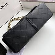 Fancybags CHANEL 1112 Black Size 30cm Lambskin Flap Bag With Gold Hardware - 4