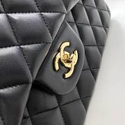 Fancybags CHANEL 1112 Black Size 30cm Lambskin Flap Bag With Gold Hardware - 5