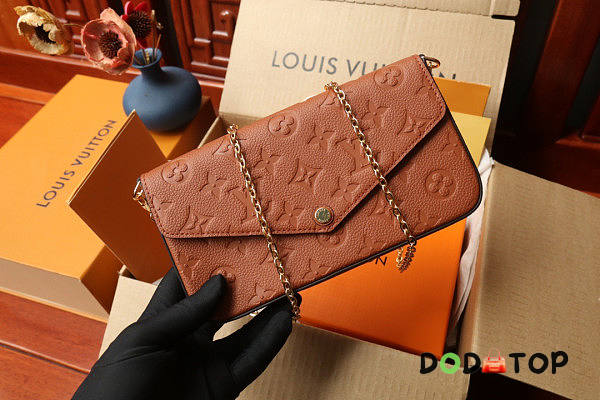 Louis Vuitton Pochette Félicie Brown Size 21 x 11 x 2 cm - 1