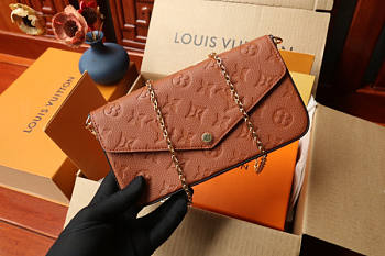 Louis Vuitton Pochette Félicie Brown Size 21 x 11 x 2 cm