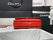 Chanel Trendy CC Handbag Red In Silver Hardware Size 25 x 12 x 17 cm - 5