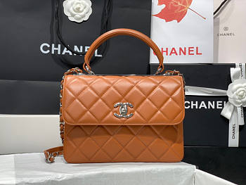 Chanel Trendy CC Handbag In Silver Hardware Size 25 x 12 x 17 cm