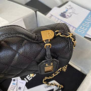 Chanel Small Flap Bag With Top Handle Black Size 17 x 20.5 x 6 cm - 4