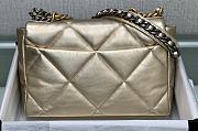 Chanel 19 Light Gold Bag Size 30 cm - 4