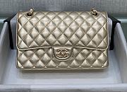 Chanel Gold Flap Bag Lambskin Size 25 cm - 1