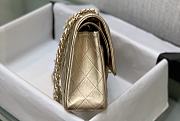 Chanel Gold Flap Bag Lambskin Size 25 cm - 5
