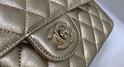 Chanel Gold Flap Bag Lambskin Size 25 cm - 4