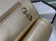 Chanel Gold Flap Bag Lambskin Size 25 cm - 2