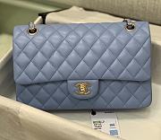 Chanel Blue Flap Bag Lambskin Size 25 cm - 1