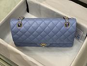 Chanel Blue Flap Bag Lambskin Size 25 cm - 3