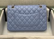 Chanel Blue Flap Bag Lambskin Size 25 cm - 2