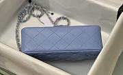 Chanel Blue Flap Bag Lambskin Size 20 cm - 6