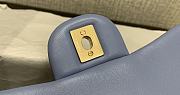 Chanel Blue Flap Bag Lambskin Size 20 cm - 5