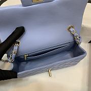 Chanel Blue Flap Bag Lambskin Size 20 cm - 3