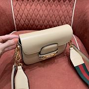 Gucci GG Horsebit Mini Beige Bag Size 20.5 x 14 x 5 cm - 2