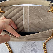 Ysl College Medium Chain Bag Size 24 x 17 x 6.5 cm - 2