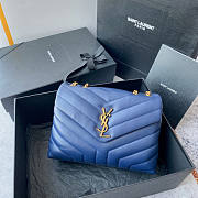 YSL Loulou Small In Blue Size 25 x 17 x 9 cm - 1