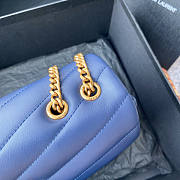 YSL Loulou Small In Blue Size 25 x 17 x 9 cm - 6
