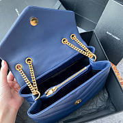 YSL Loulou Small In Blue Size 25 x 17 x 9 cm - 5