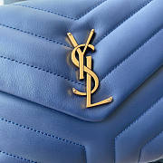 YSL Loulou Small In Blue Size 25 x 17 x 9 cm - 3