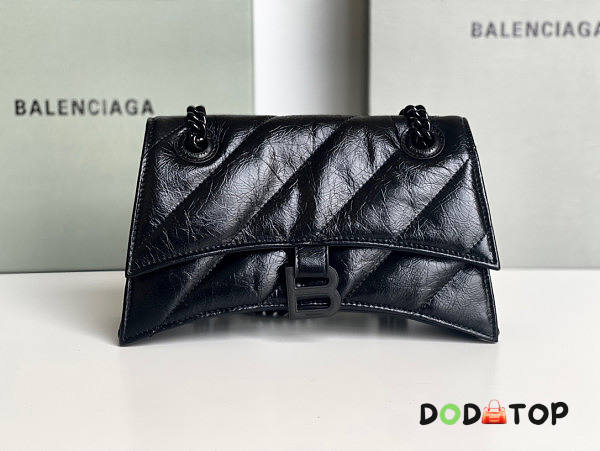 Balenciaga Crush Small Chain Bag Black Size 25 x 15 x 8 cm - 1