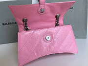 Balenciaga Crush Small Chain Bag Pink Size 25 x 15 x 8 cm - 5