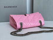 Balenciaga Crush Small Chain Bag Pink Size 25 x 15 x 8 cm - 4