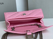 Balenciaga Crush Small Chain Bag Pink Size 25 x 15 x 8 cm - 3