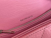 Balenciaga Crush Small Chain Bag Pink Size 25 x 15 x 8 cm - 2