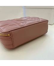 Dior Caro Box Bag With Chain In Pink Size 18 x 13 x 5 cm - 6