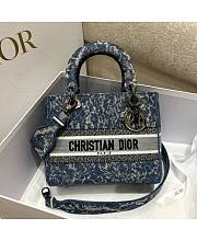 Dior Medium Lady D-Lite Bag 01 Size 24 x 20 x 11 cm - 1