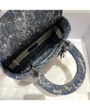 Dior Medium Lady D-Lite Bag 01 Size 24 x 20 x 11 cm - 6