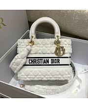 Dior Medium Lady D-Lite Bag 04 Size 24 x 20 x 11 cm - 1