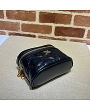 Gucci GG Matelassé Top Handle Mini Bag Black Size 16 cm - 6