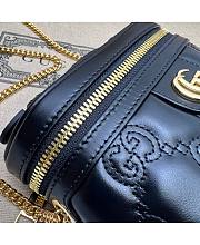 Gucci GG Matelassé Top Handle Mini Bag Black Size 16 cm - 3