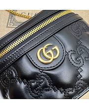 Gucci GG Matelassé Top Handle Mini Bag Black Size 16 cm - 2