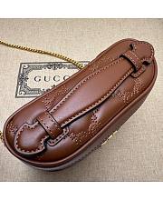 Gucci GG Matelassé Top Handle Mini Bag Brown Size 16 cm - 4