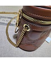 Gucci GG Matelassé Top Handle Mini Bag Brown Size 16 cm - 2