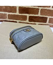 Gucci GG Matelassé Top Handle Mini Bag Gray Size 16 cm - 5