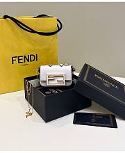 Fendace Nano Baguette Charm White Size 8 x 3 x 12 cm - 1