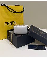 Fendace Nano Baguette Charm White Size 8 x 3 x 12 cm - 3
