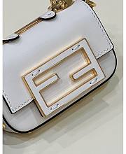 Fendace Nano Baguette Charm White Size 8 x 3 x 12 cm - 4