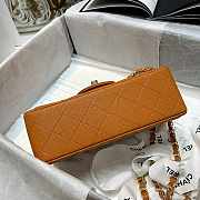 Chanel Flap Bag Caviar Orange Size 20 cm - 4