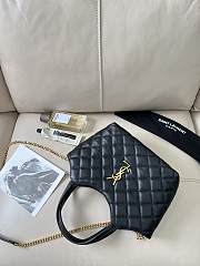 YSL Icare Shopping Black Bag Size 24 × 18 × 6 cm - 4