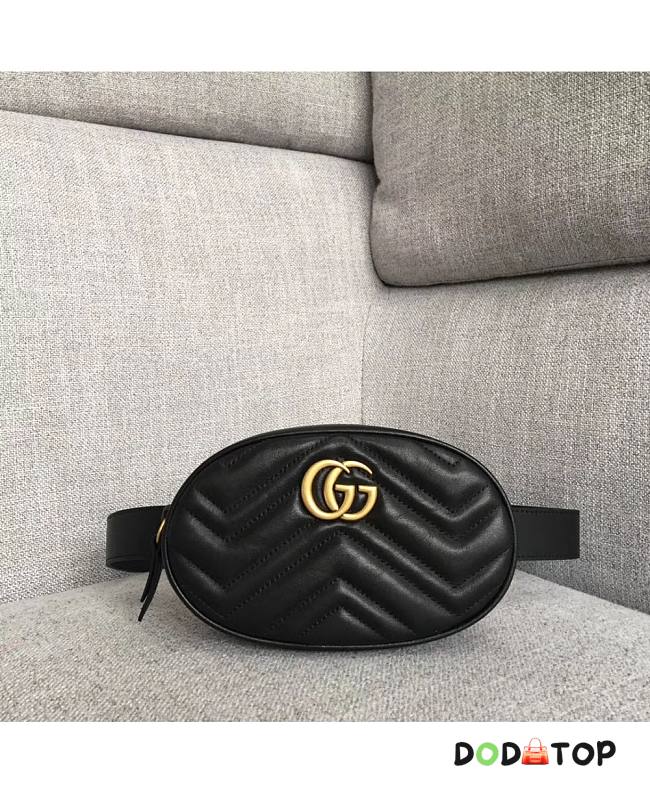 Gucci Marsupio GG Marmont In Pelle Matelassé Black Size 18 x 11 x 5cm - 1