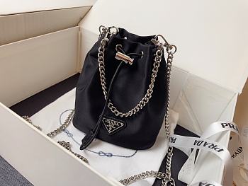 Prada Mini Bucket Bag Black Size 12 x 14.5 x 7.5 cm