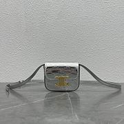 Celine Mini Bag In Silver Size 11 × 4 × 8 cm - 1